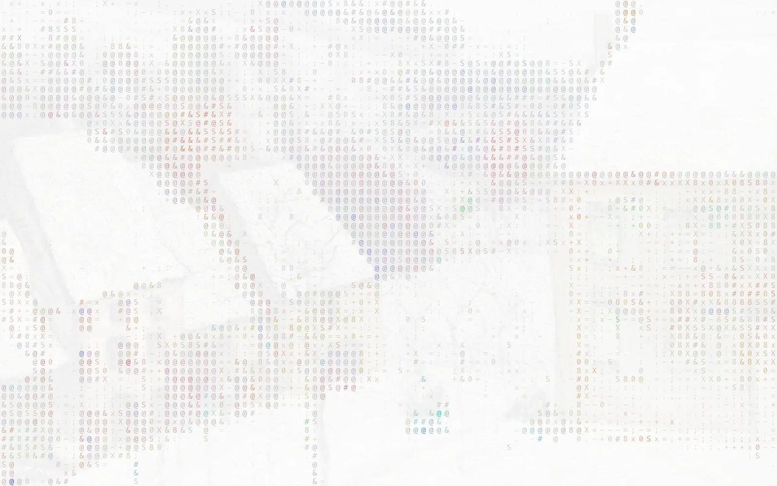 ASCII · A nova aba do Lumno com filtros diferentes sobre a mesma pintura de uma vila com neve
