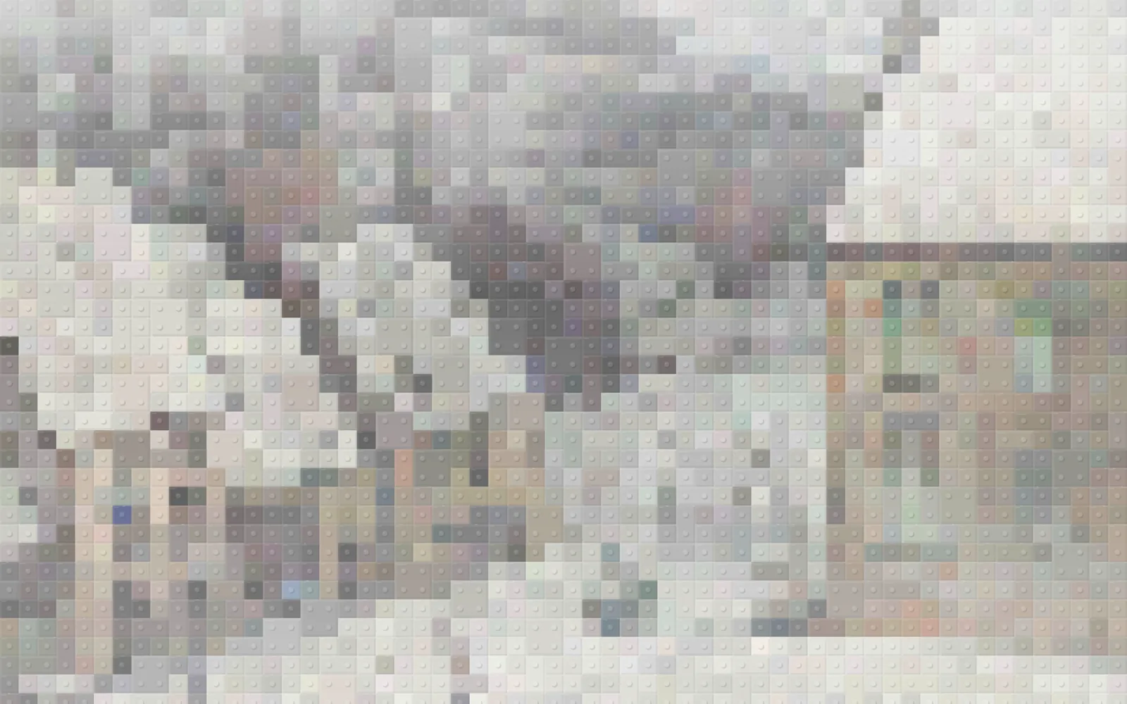 Blocos · A nova aba do Lumno com filtros diferentes sobre a mesma pintura de uma vila com neve